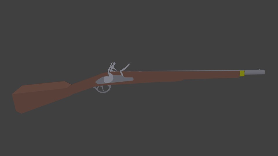 Low poly musket preview image 1
